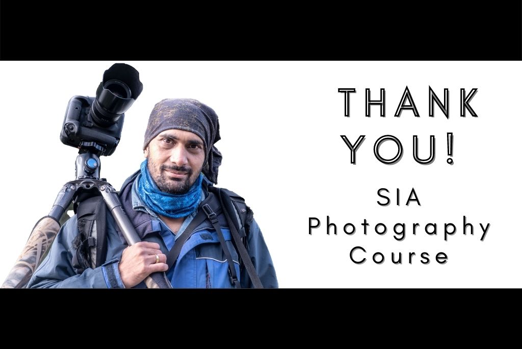 Thank You! SIA Photography Course